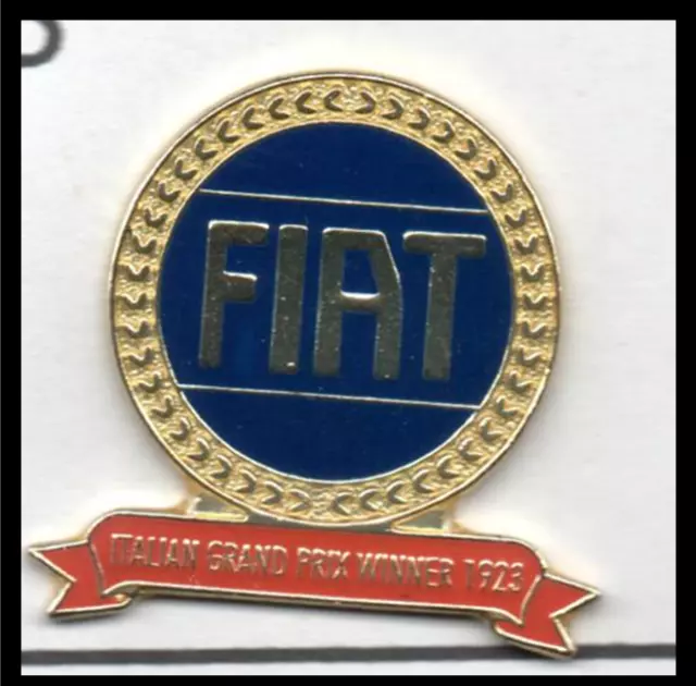 FIAT - Distintivo Badge Spilla Babbo Natale Vincitori Gran Premio d'Italia 1923 - Visualizza avviso