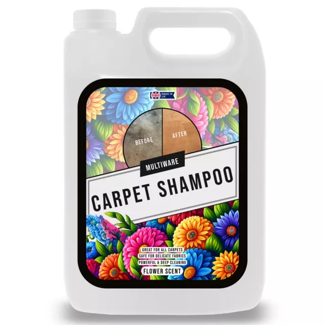 Carpet Shampoo Cleaner Pet Magic Floral Deodoriser Vax Machine Solution 5 Litres