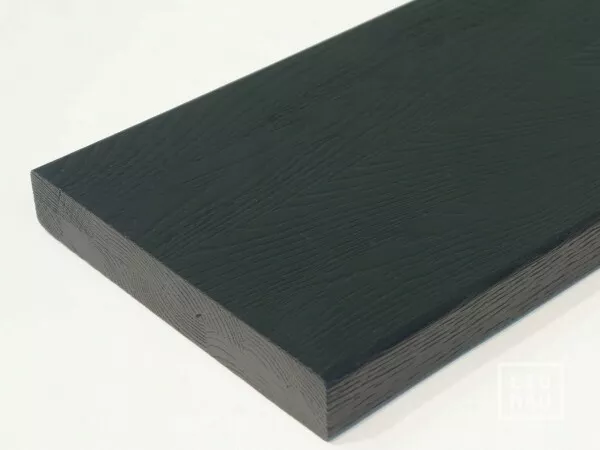 Escalera estantería roble salvaje 4 cm cepillado negro pintado RAL9011