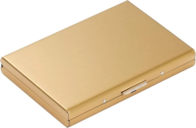 Porte-cartes Métallique RFID Blocage - 6 Slots, Acier Inox, Protection Anti-vol, Finition Polie