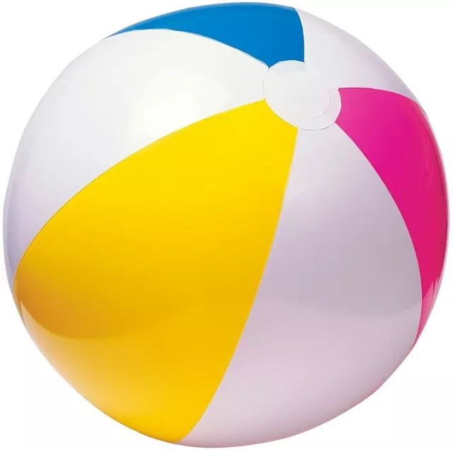 Intex 20" Glossy Panel Inflatable Beach Ball Large Summer Holiday Party Swimming