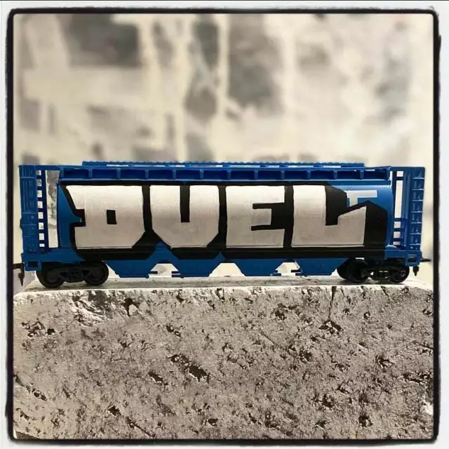 DUEL GRAFFITI MARKERS on TRAIN WAGON MAKET Double Face SEEN/JONONE/DAZE/TAKI/CES