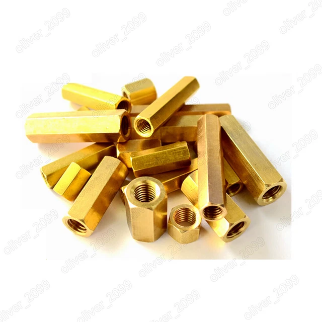 Female-Female Brass Hex Column Standoff Support Spacer Pillar M5 M6 M8 M10 M12