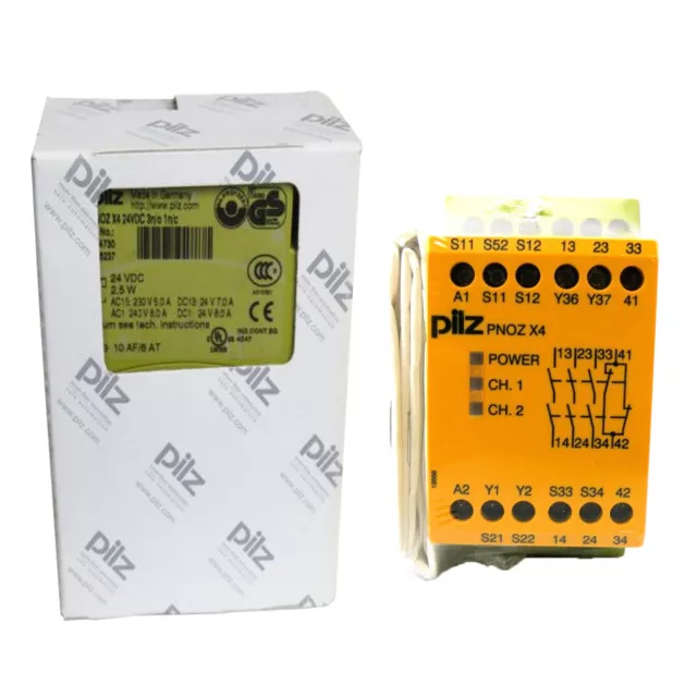 New In Box PILZ 774730 PNOZ X4 Safety Relay 24VDC