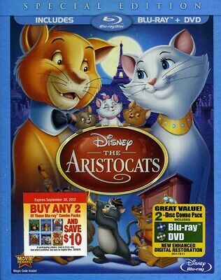 Disney's The Aristocats Special Edition 2-Disc Blu-Ray + DVD Sealed New