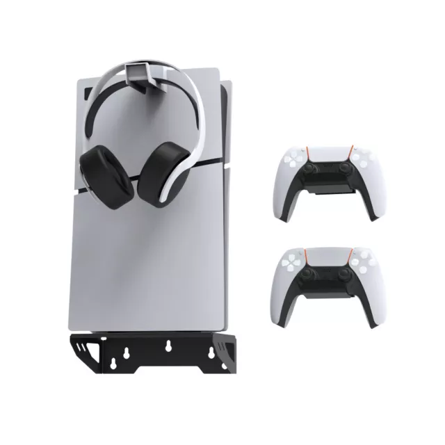 For PS5Slim/PS5 Console Universal Wall Bracket PS5 Gamepad Headset Wall Hanger