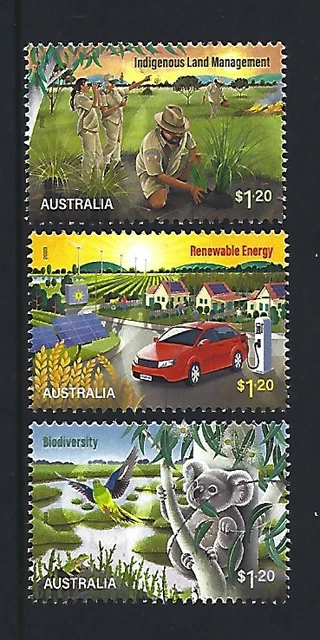 Australia 2023 Sustainable Future Set Of Three Fine Used