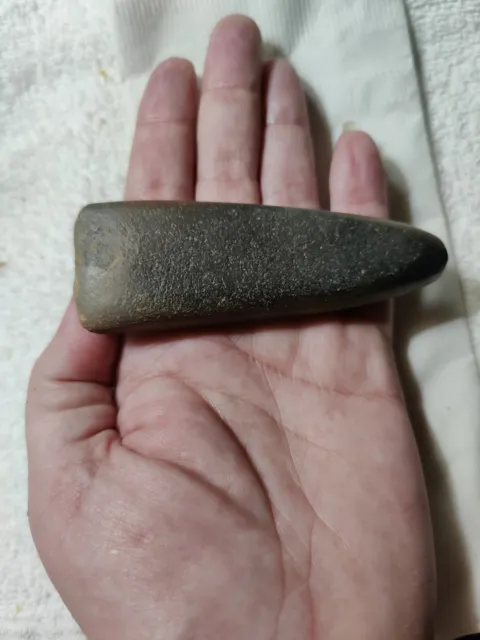 EXCEPTIONAL 4" HARDSTONE CELT. Indian Artifact. Adze