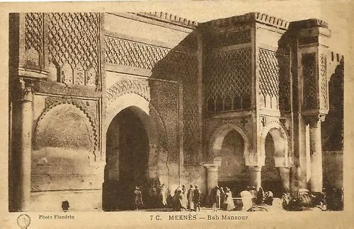 Cpa Maroc Meknes Bab Mansour