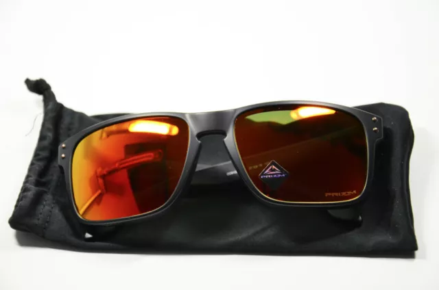 Oakley Holbrook OO 9102 E2 55 matte Black prizm Kunststoff Sonnenbrille Neu