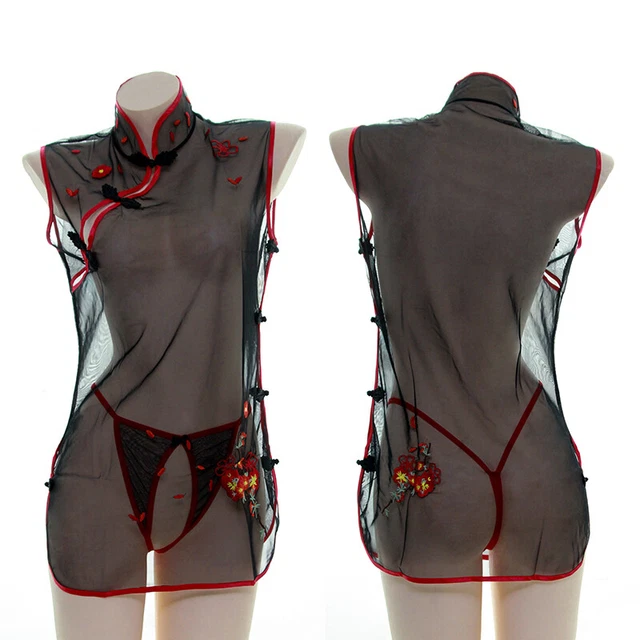sexy ginger lingerie Retro Cheongsam Lingerie Dress For Women ... From Dh2958055, $19.45