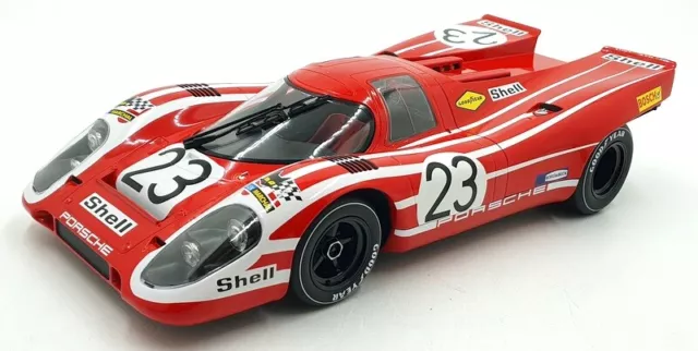 Norev 1/12 Maßstab 127501 - Porsche 917K 24H Le Mans 1970 #23 Attwood Sieger
