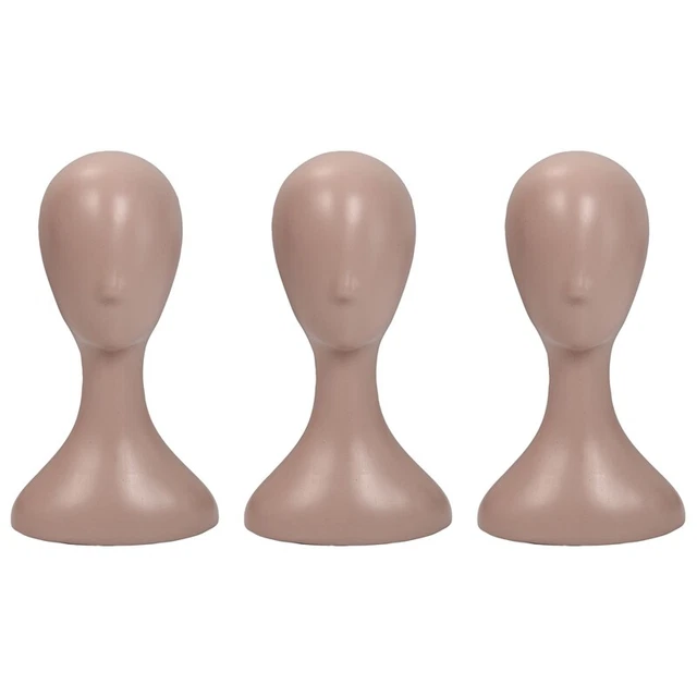 3X Lady High Plastic Head Wig Head Female Model Head Natural L8N7