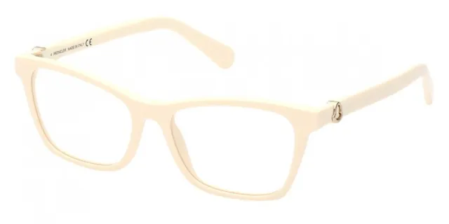 Moncler ML5168 025 Off White Cat Eye Plastic Eyeglasses Frame 53-16-140