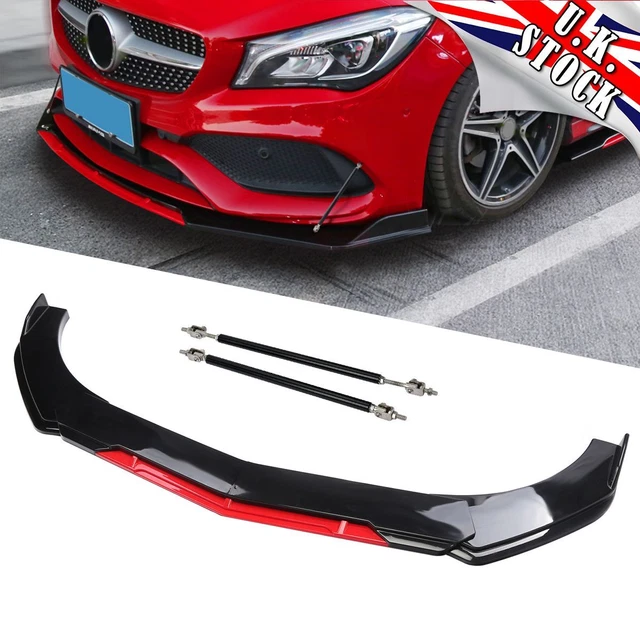 FOR VW GOLF MK6 MK7 MK7.5 GTI GTD R Front Bumper Lip Splitter + 2x