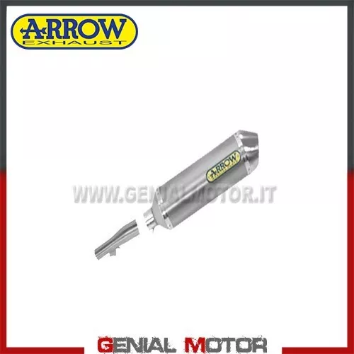 Terminale di Scarico + Raccordo Arrow Race Tech Alu Honda Nc 750 X 2014 > 2015