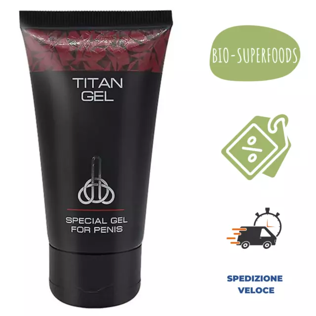 Titan Gel per Allungamento e Ingrandimento del Pene XXL Potente Erezione Intimo