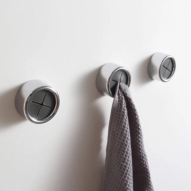 Kitchen Towel Hooks round Self Adhesive Dish Towel Holder Wall Mount Hand Towel