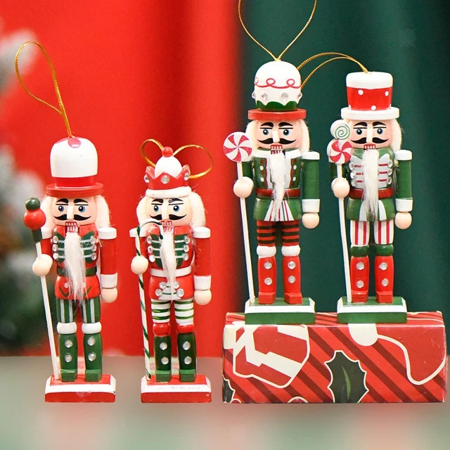 Casse-Noisette En Bois Amosfun Pour Noël - Décoration Maison Et Jardin Rose