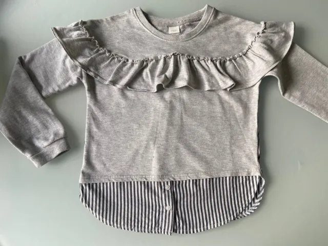 Girl’s Jumper / Top, NEXT, Grey, Aged 8 Years