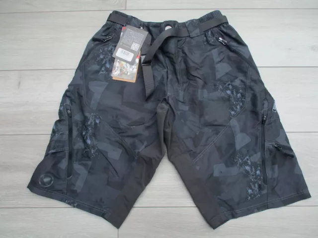 Endura Herren Hummvee II Baggy Radfahren Fahrrad kurz M tarnfarben grau MTB NEU BRANDNEU MIT ETIKETT