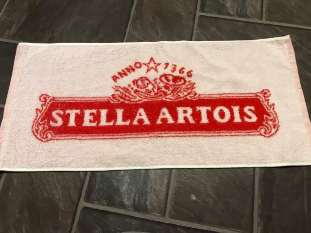 Stella Artois Bar Towel Old New Stock Pub/Bar Collector