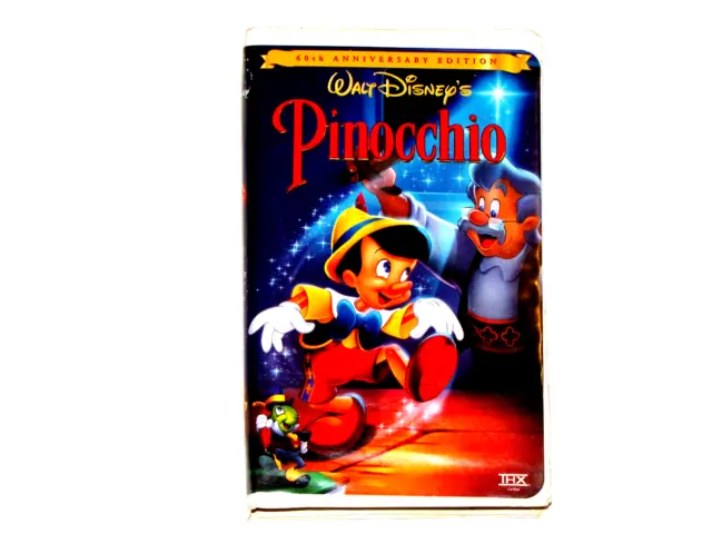 Pinocchio VHS 1999 Special 60th Anniversary Edition Walt Disneys Clamshell 7