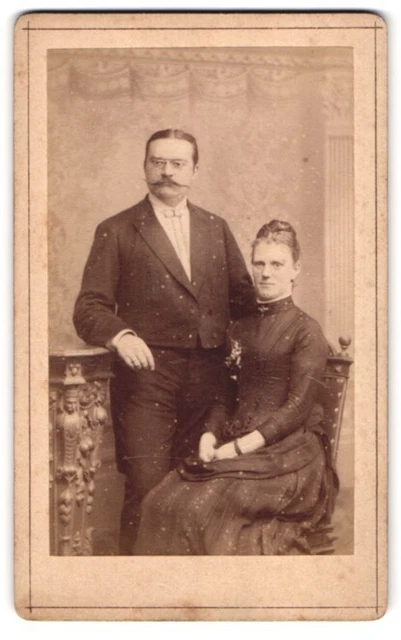 Fotografie L. Belitski, Nordhausen, Freiheit 14, Portrait bürgerliches Paar in