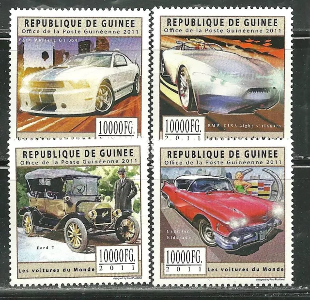 Autos Clásicos Guinea Mnh [2011]