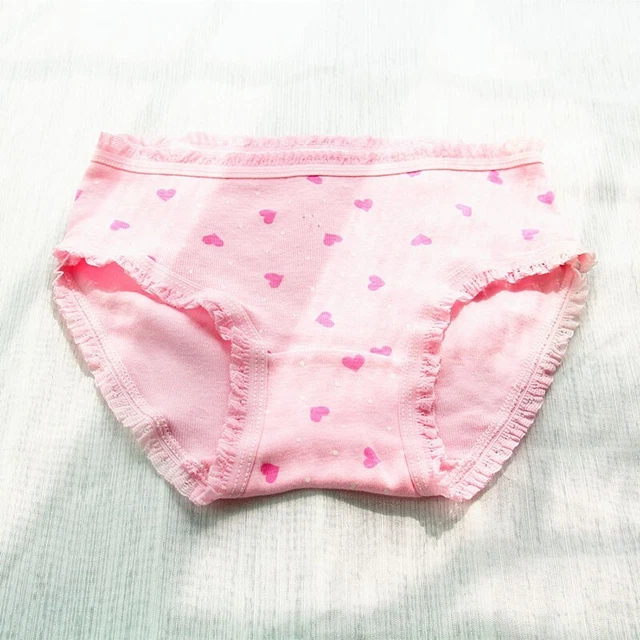 Biancheria intima bambina regalo casual cotone slip corti carini 4~15 anni bambini