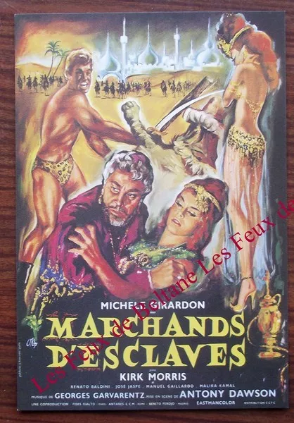 Carte postale film Marchand d'esclaves,Girardon,Pierre okley  CPSM