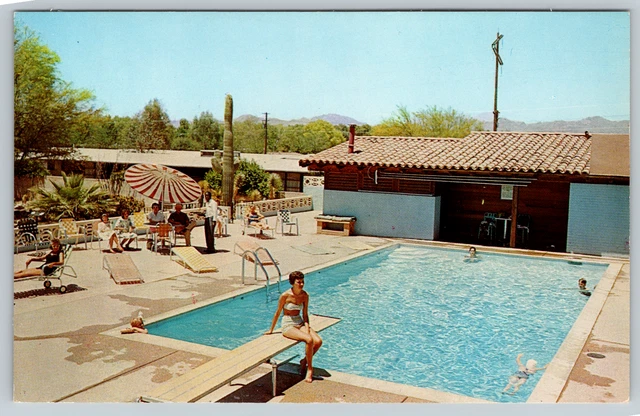 c1960s Ghost Ranch Lodge Tucson Arizona Best Western Vintage Postcard
