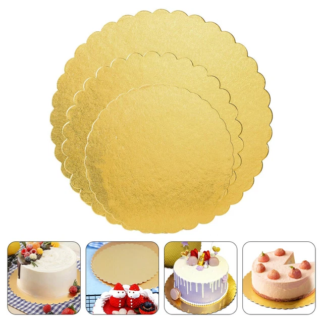 3 pz piatto di cartone torta vassoio da portata rotondo cerchi per torte carta mousse-torte