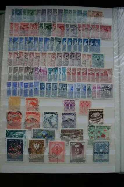 Kleines Konvolut Briefmarken aus Österreich, gestempelt