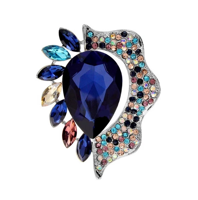 Broche Papillon Bleu – Bijou Acier – Neuf – EAN 3701270021906