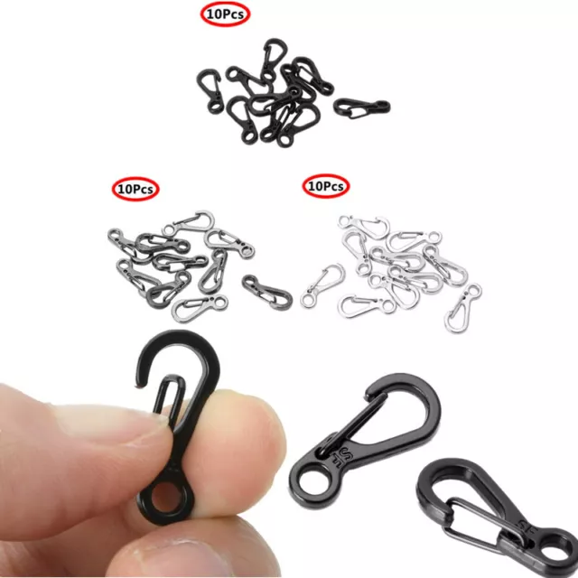 ShineIn EDC Mini SF Carabiners Spring Clasps, Paracord with Carabiner  Outdoor Buckle 10 Pcs