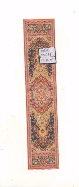 Rug  13R Runner  miniature dollhouse woven carpet 1pc 1/12 scale