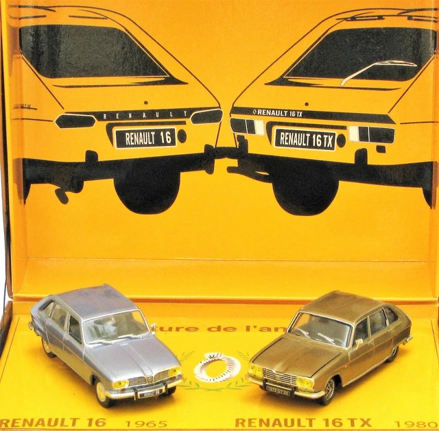 Coche miniatura Renault 16 1/87 Norev negro 1967 - Coches-miniaturas.es