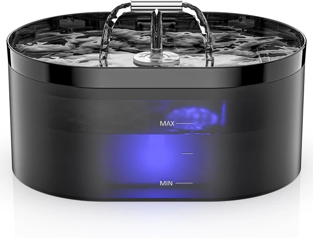 Fontanella Per Gatti Shaying 2L - Erogatore Acqua Silenzioso Con Luce LED E Filtro - Foto 3