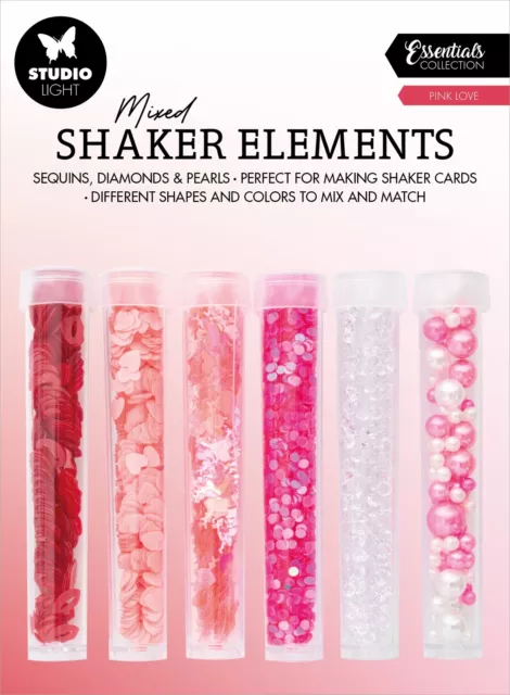 Studio Light Essential Shaker Elements 6/paquete-número de 17, Pink Love