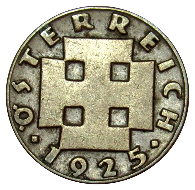 Austria 2 Groschen coin 1925 KM#2837 (a1)
