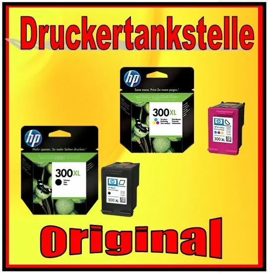 Set originale HP 300 XL Deskjet D1660 D2530 D2540 D2660 D5560 D5600 C4670 F2480 NUOVO