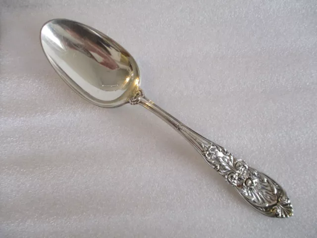 International Silver Richelieu Pattern Serving Spoon Solid Bowl Sterling No Mono