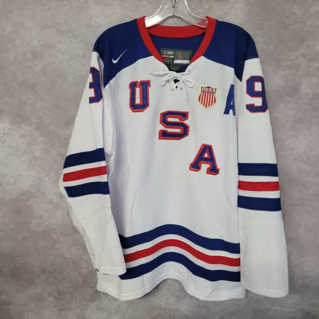 Nike Bauer Olympic Hockey League USA Parise #9 Ass.Capt. Jersey Men Size XL