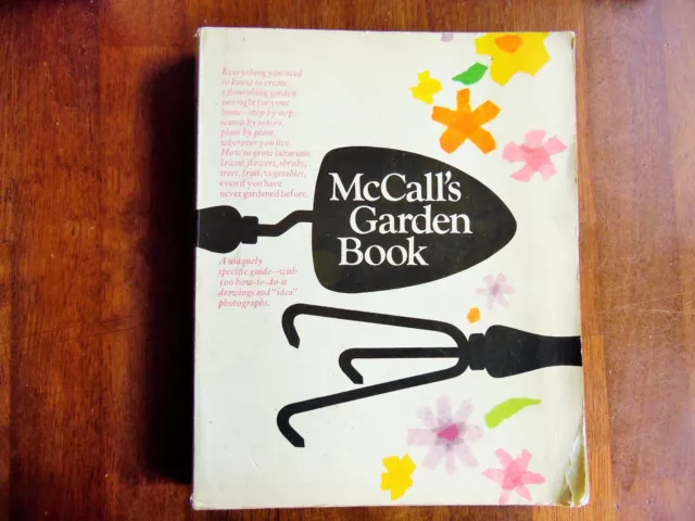 VINTAGE McCALL'S GARDEN BOOK SC 1968 BY GRETCHEN FISCHER HARSHBARGER