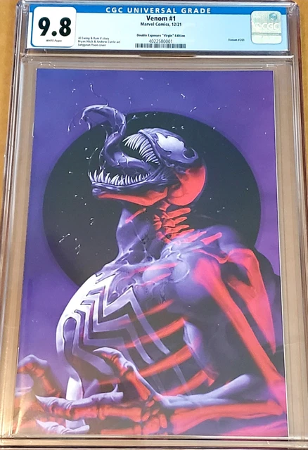 Venom 1 Junggeun Yoon Double Exposure Virgin Variant Marvel Comics Vol 5 Cgc 9.8