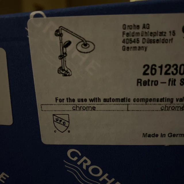 Grohe 26123001 RetroFit Euphoria Gpm 25 Inch Shower, 56 OFF