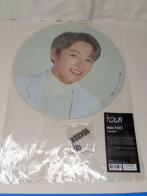 BTS JUNG KOOK Map of the Soul Tour Image Picket Fan New Official w/ Keychain