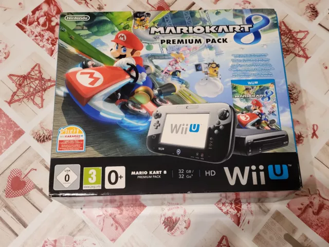 New Neuve Console Nintendo Wii U Edtion Mario Kart 8 Premium Pack 32 Go Noire