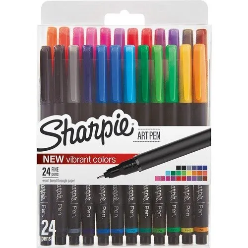 Sharpie 1983967 Art Pen, Assorted Ink, Fine Point, 24/Pack (SAN1983967)